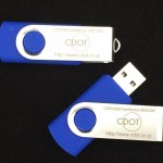 TP501blue　USBメモリー　UVインクジェット印刷